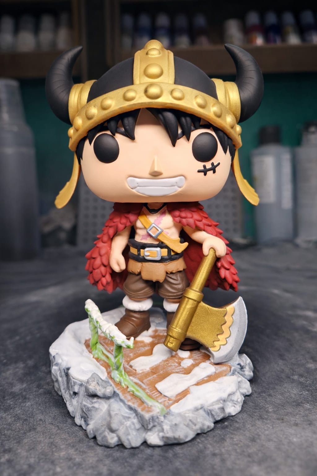 Luffy elbaf one piece custom funko pop