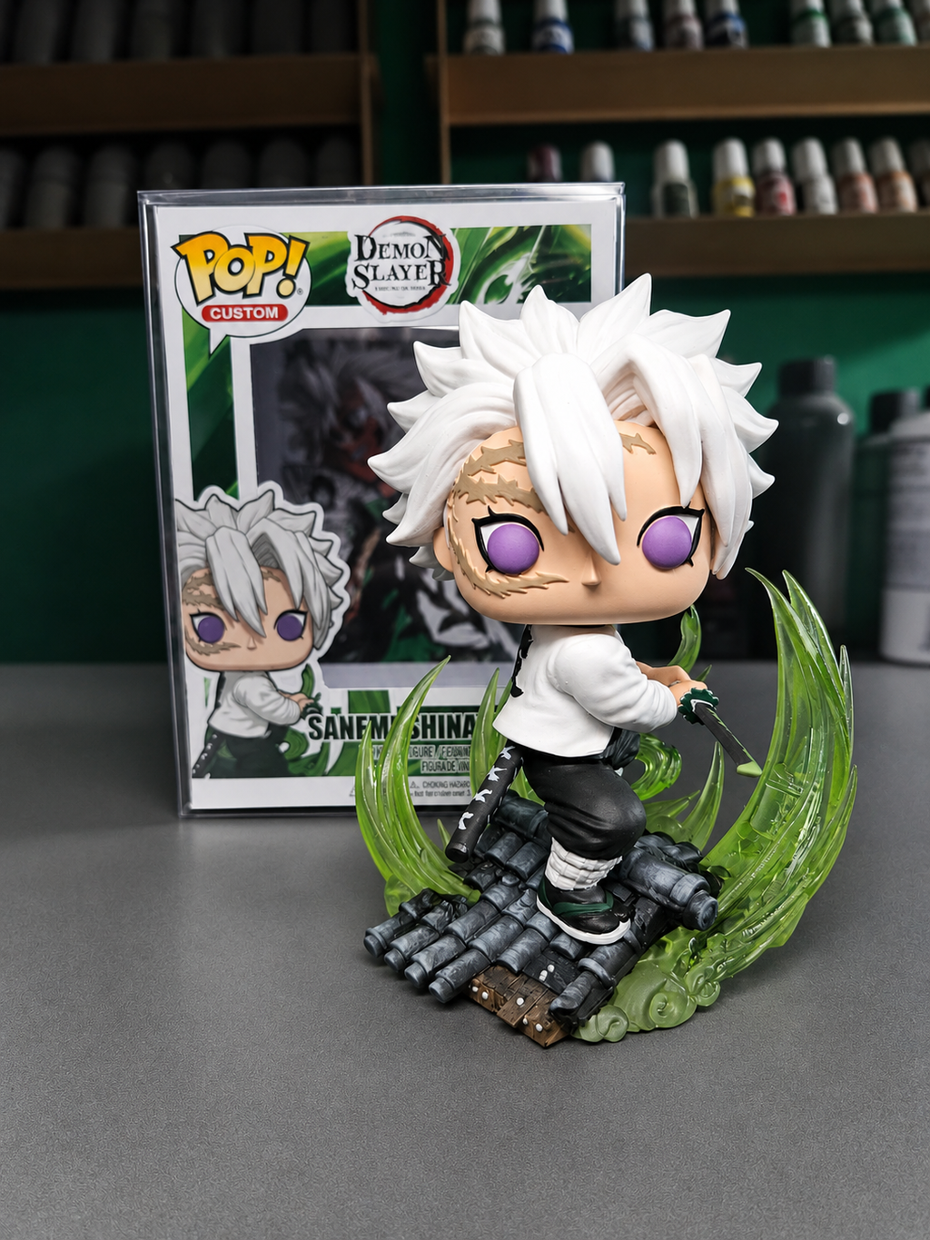 Sanemi shinagawa Custom Figure – Demon slayer Anime Collectible Custom Pop