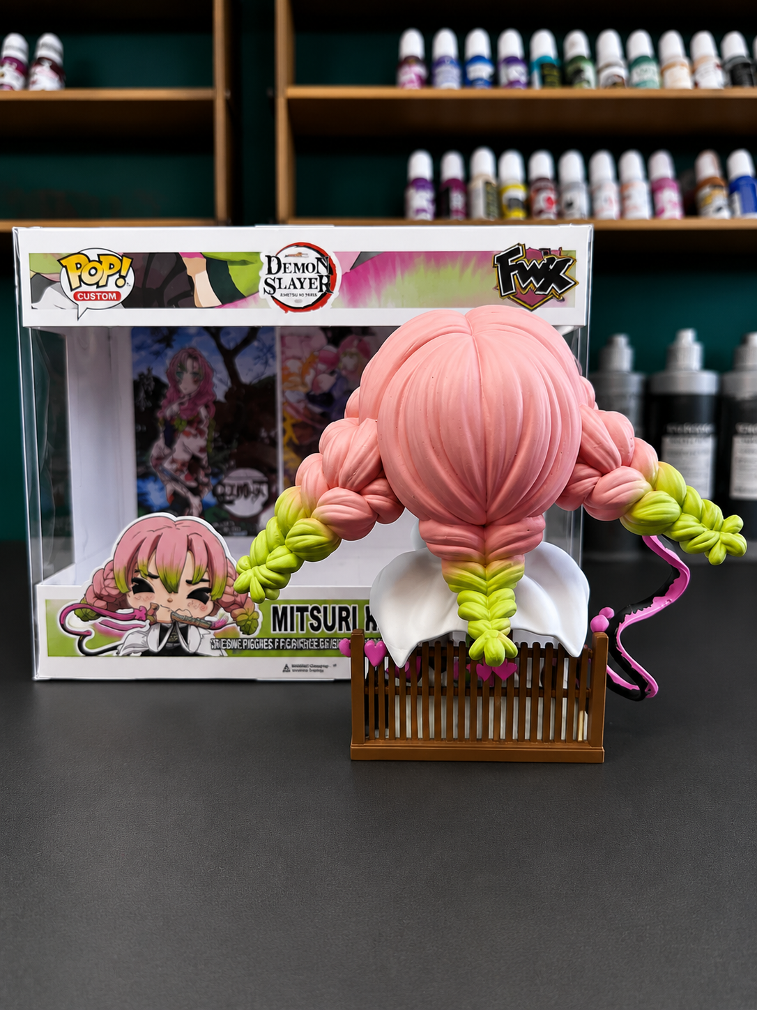 Mitsuri Kanroji Custom Figure – Demon slayer Anime Collectible Custom Pop