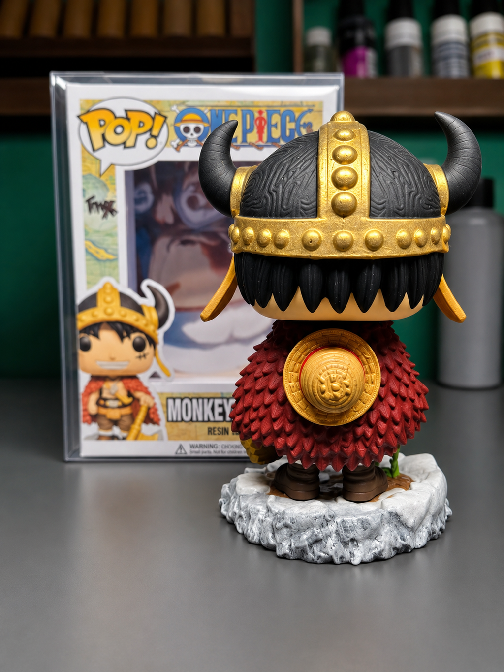 Custom Luffy Elbaph One Piece  Funko Pop Figure – Handmade Anime Collectible