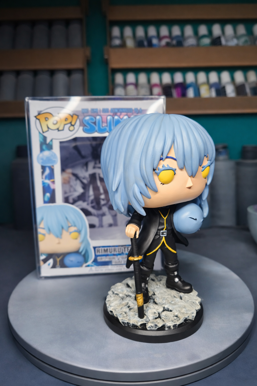 Custom Rimuru Tempest That time I got reincarnated as a slime Funko Pop Figure – Handmade Anime Collectible