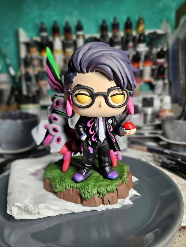 Custom Corbeau Pokemon Legends Az Funko Pop Figure – Handmade Anime Collectible