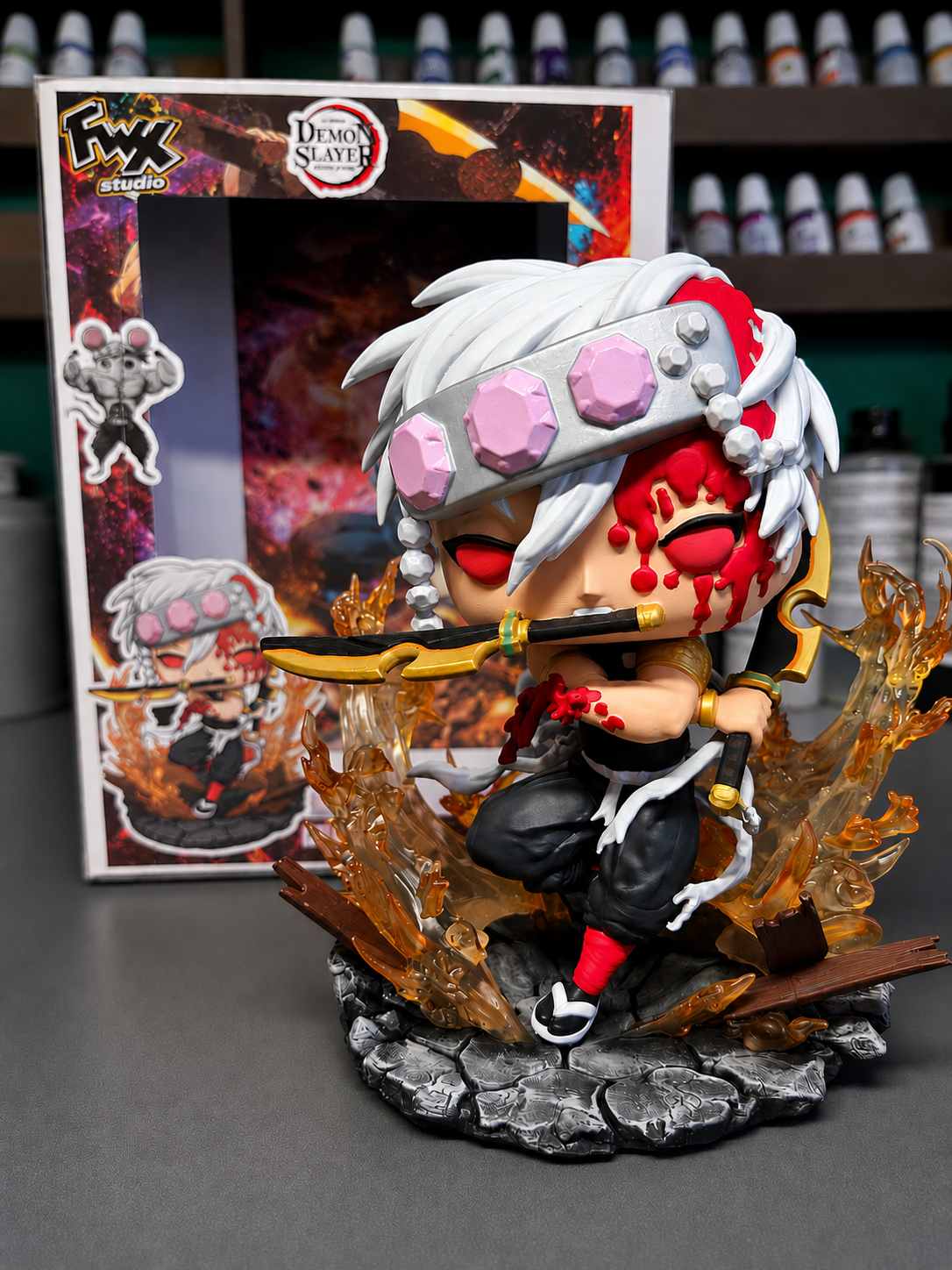 Uzui Tengen Demon slayer Custom Anime Figure collectible