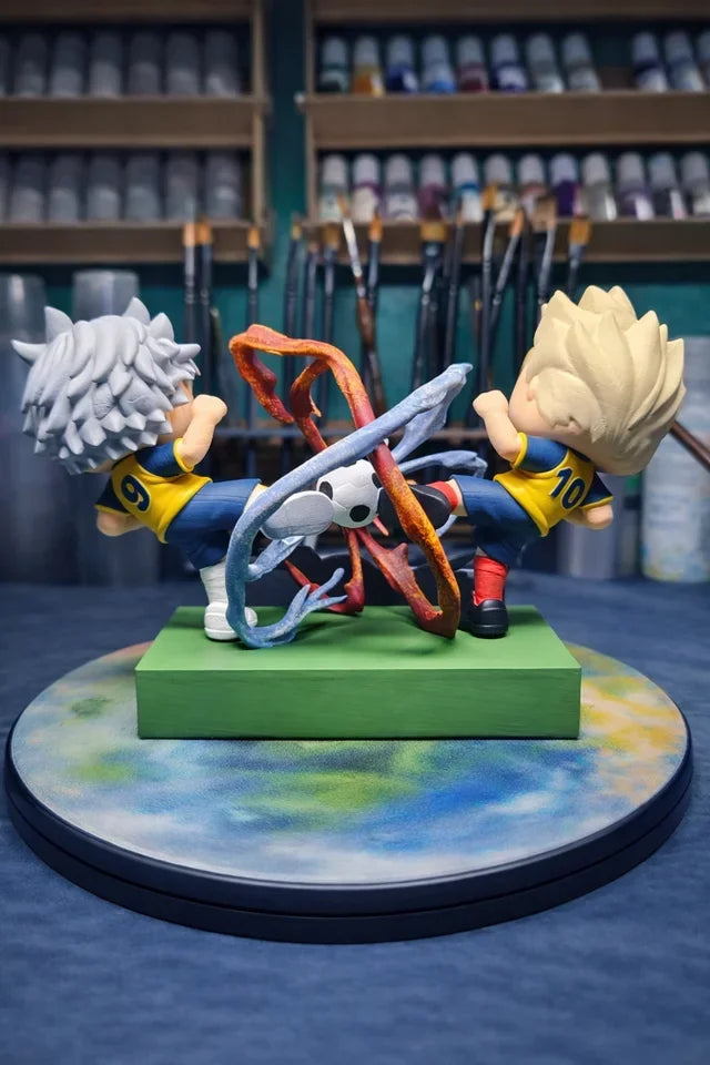 Custom Shawn frost and Axel Blaze Inazuma Eleven Funko Pop Figure – Handmade Anime Collectible