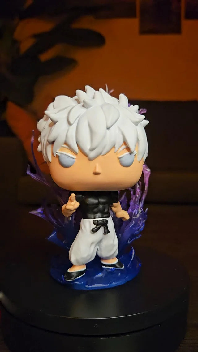 Custom Satoru Gojo Jujutsu Kaisen Funko Pop Figure – Handmade Anime Collectible