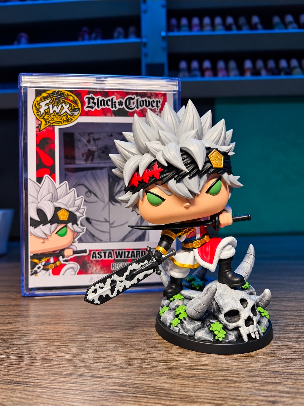 Asta Wizard king Black Clover Custom Anime Figure collectible